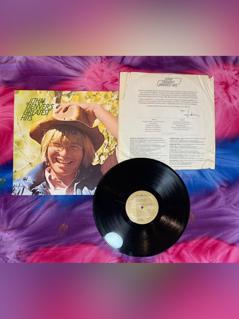 Vintage 1975 John Denver John Denver's Greatest Hits